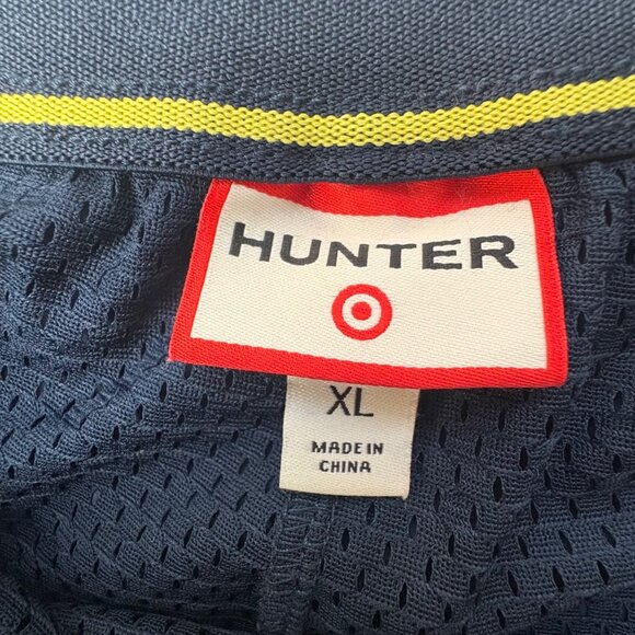 Hunter Navy Swim Shorts Womens Zip Sides Elastic Drawstring XL Mesh Lining - Picture 3 of 7